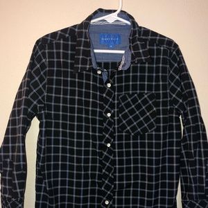 Perry Ellis Navy Blue Button Down Shirt